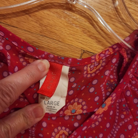 Josie Sheer Robe / Coverup with Tie and Pockets L - Picture 3 of 8